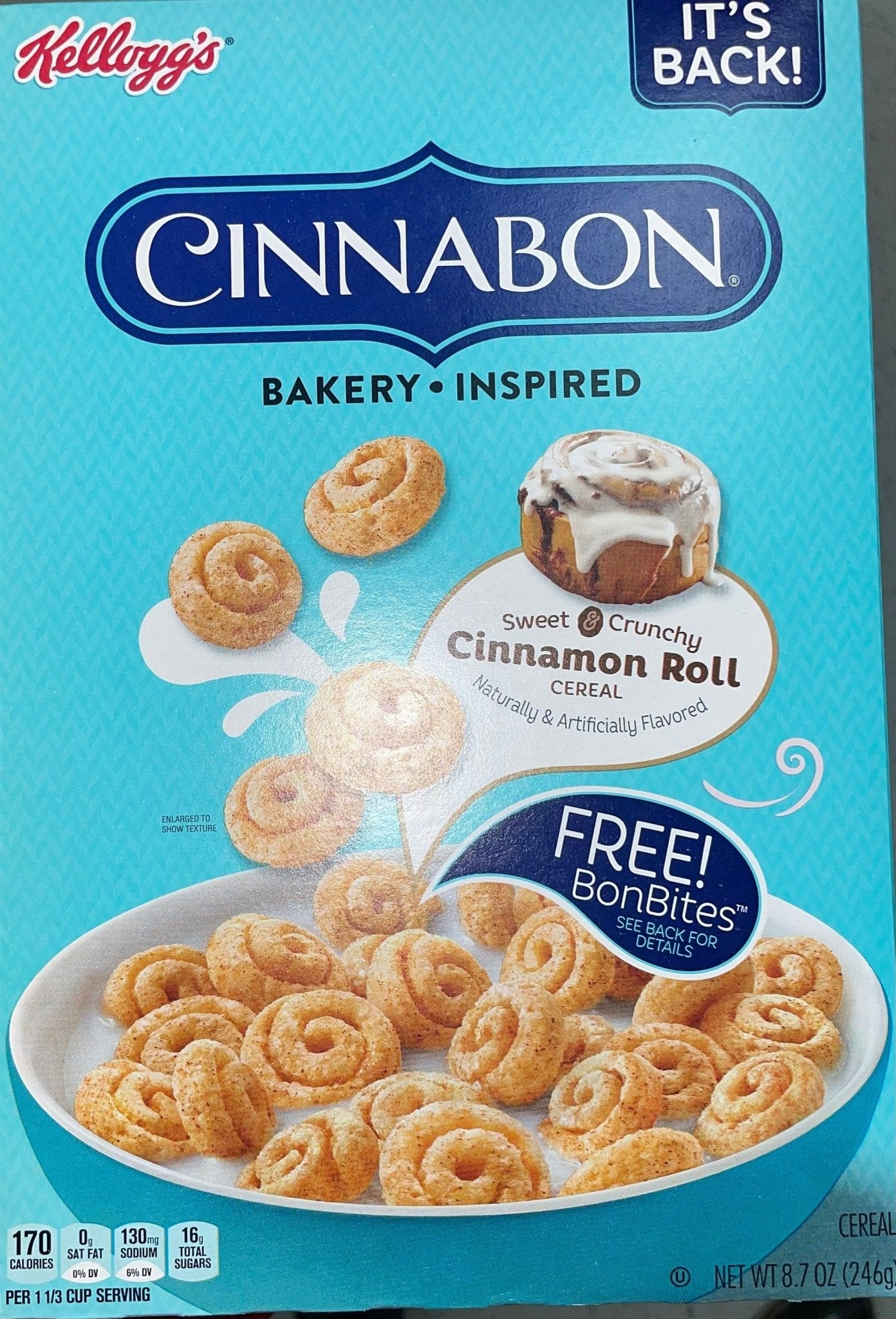 Cinnabon Cinnamon Roll Kelloggs Cereal - Exotic Spot 99