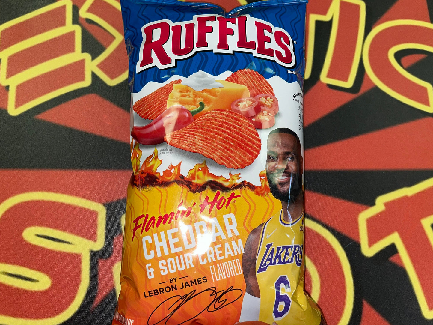 Ruffles Flamin Hot Cheddar& Sour Cream by Lebron James