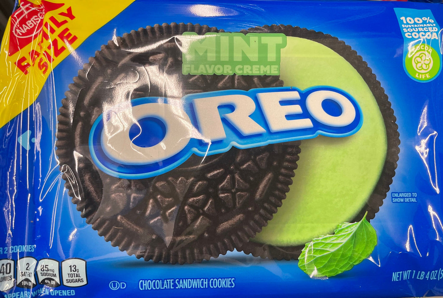 Oreo Mint Flavor Creme Family Size