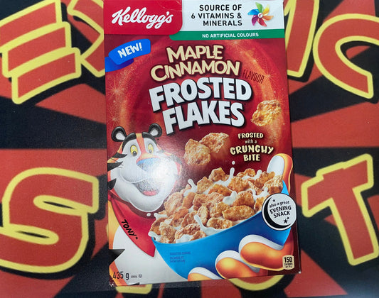 Maple Cinnamon Frosted Flakes New Kelloggs Cereal